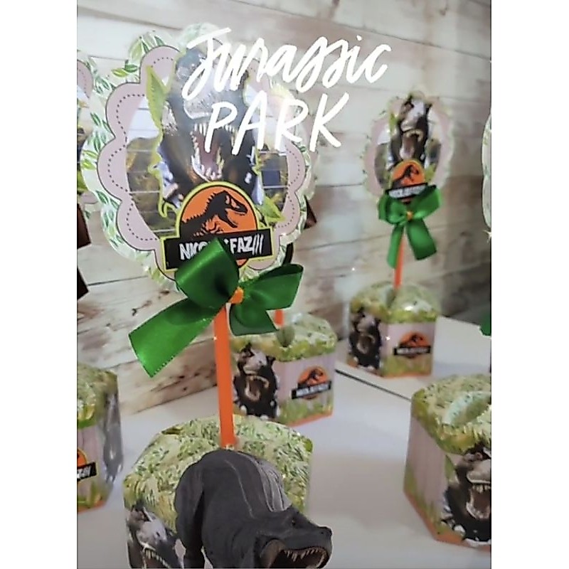 Kit Centro de mesa Dinossauros| Arranjo de mesa|Enfeite de mesa | Cachepô | Lembrancinha |Festa Infantil|Personalizados