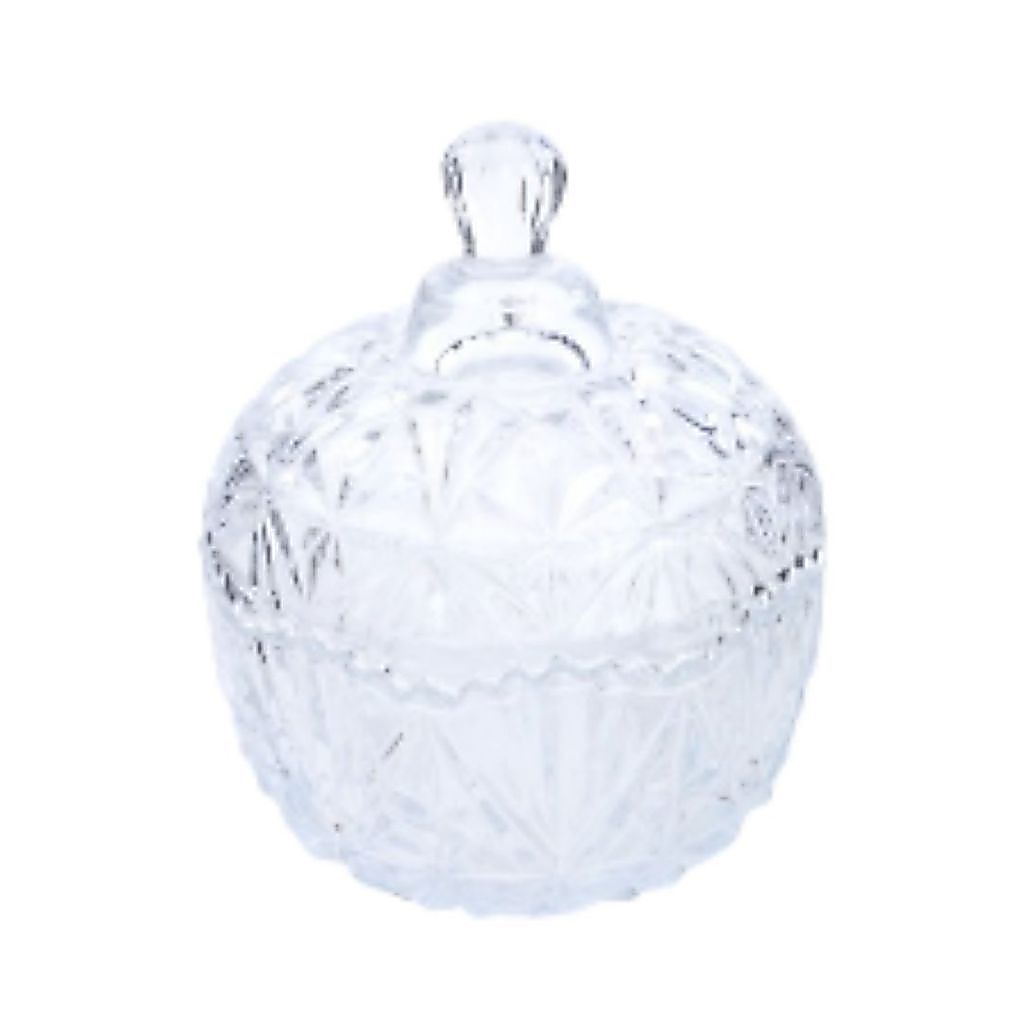 VASO POTICHE BOMBONIERE DECORATIVO VIDRO TRANSPARENTE