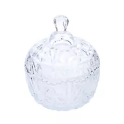 VASO POTICHE BOMBONIERE DECORATIVO VIDRO TRANSPARENTE