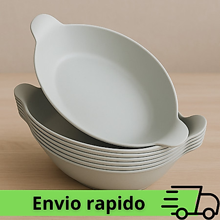 Kit até 50 Petisqueira Barquinho Barca Canoa BRANCA batatinha Plástica 600ml pra Lanchonete Restaurante