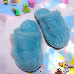 Pantufa Infantil confortável, Menino e Menina, Solado antiderrapante, Rosa e Azul - Do 24 ao 32 - K-two Calçados