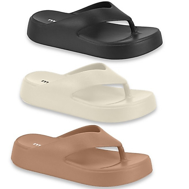 Tamanco Chinelo Feminino Moleca Plataforma FlatForm Nuvem Confortável Calce Fácil Eva Original