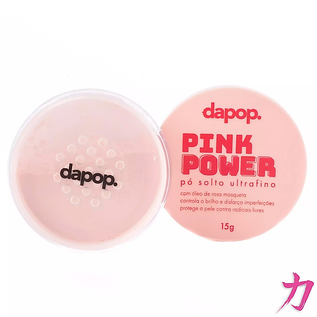 Pó Solto Ultrafino Pink Power Com Rosa Mosqueta - Dapop — imagem 2 de 2