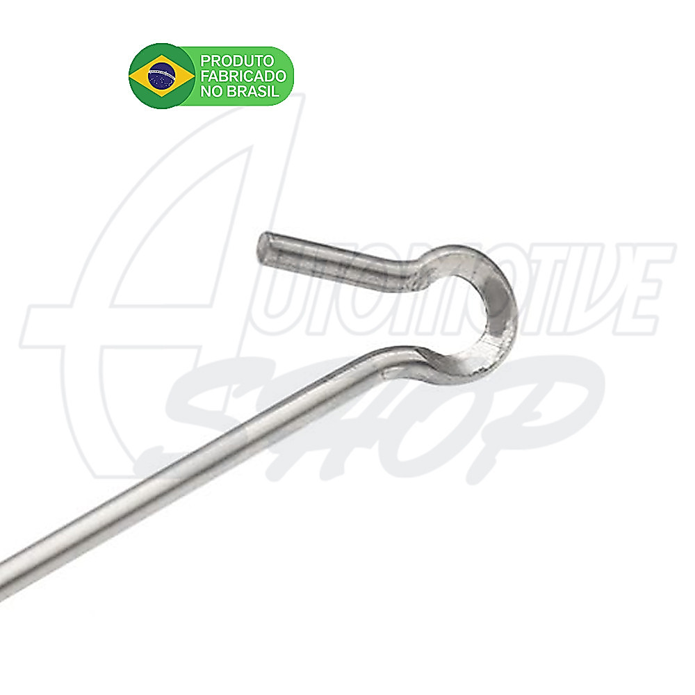 Antena Corta Pipa Moto Retrati Retrovisor Inox Zincda M9/M1A · foto 2