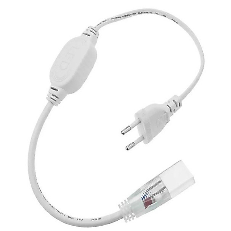 Adaptador Conector Fita Mangueira Led Rabicho Bivolt 127v 110v 220v — imagem 2 de 2
