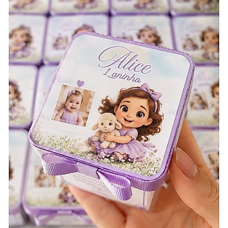 Caixinha da Bênção Personalizada com  Versículos | Lembrancinha Cristã Batizado, Aniversário e Igreja