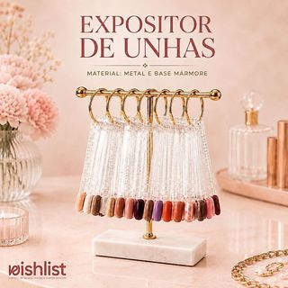 Expositor de Unha Suporte de Unha Postiça Suporte de Unhas Postiças Organizador de Unha Organizador Nails