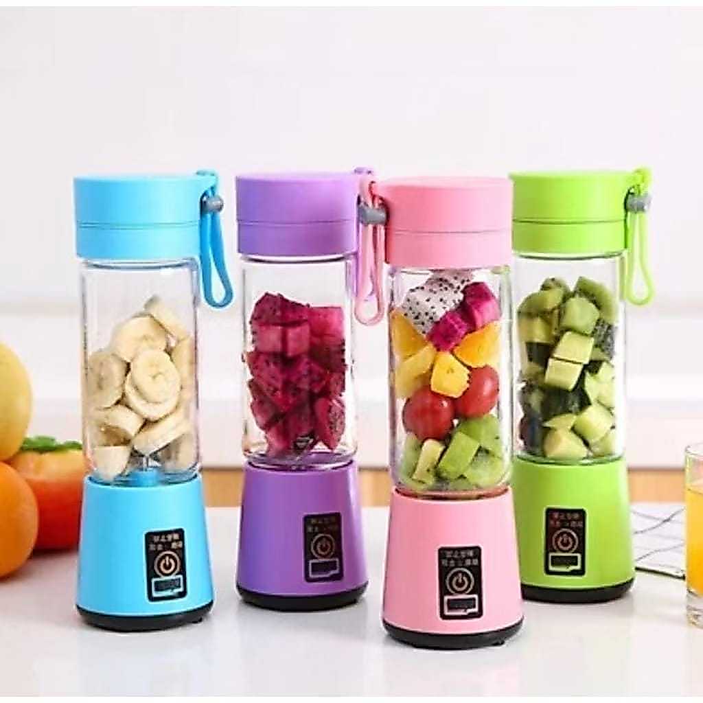 ENVIO NO MESMO DIA-Mini Liquidificador Portátil Shake 6 Laminas + Cabo USB