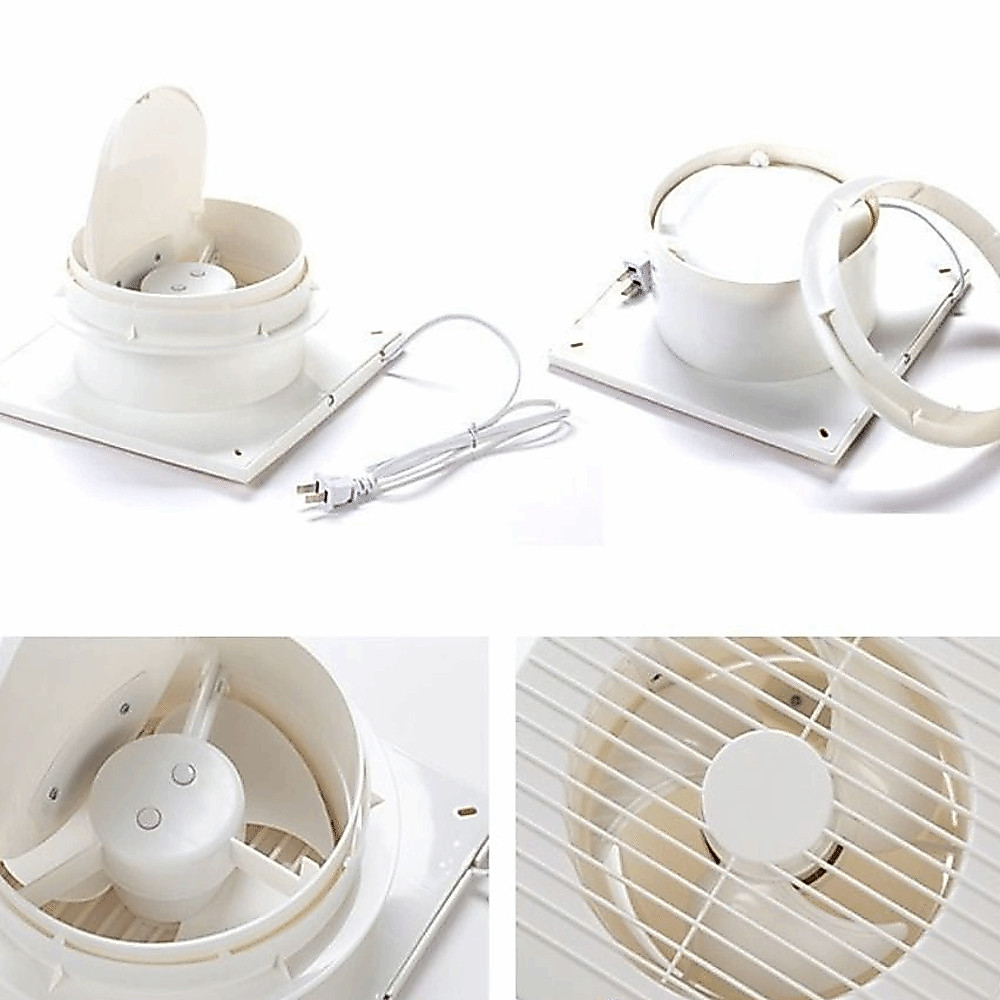 Exaustor Elétrico , Poderoso Ventilador Extrator De Fluxo De Ar Forte , De Ventilação Mudo De Baixo Ruído Com Carcaça Du