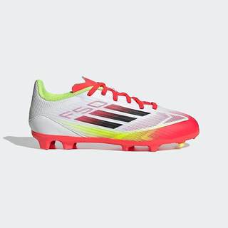 Chuteira Adidas Campo F50 League Jr Branco/Coral
