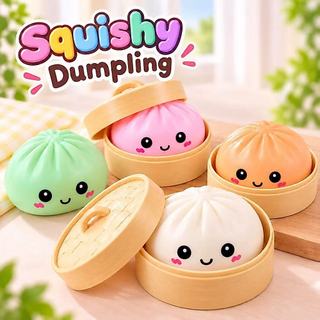Brinquedo Squishy Dumpling Antiestresse Macio Fofo de Apertar
