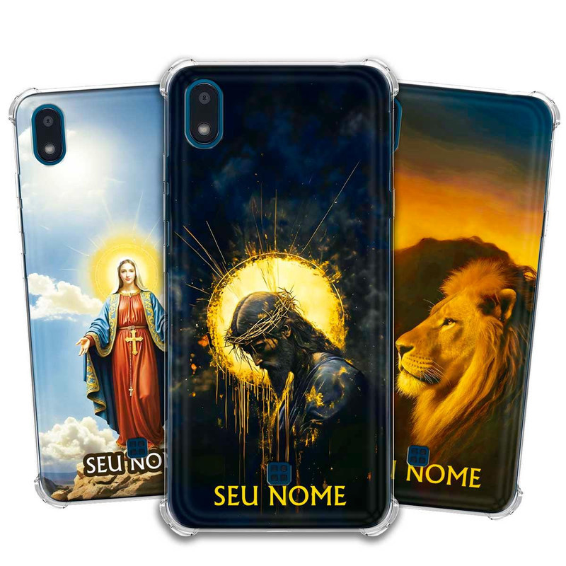 Capa/Capinha - LG K8 Plus - Jesus Fé Cristã Evangélica Personalizada com Nome