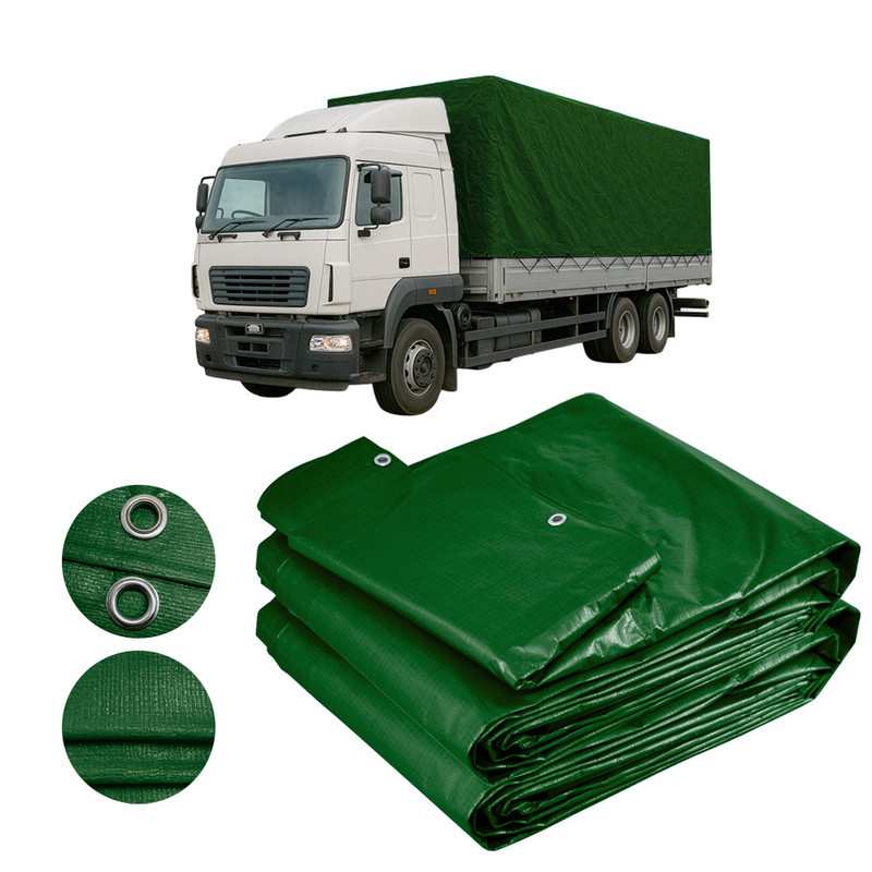 Cobertura de Carga Lona Verde CK300 300 Micras 7X4 Metros Leve Impermeável para Caminhão e Carretinha
