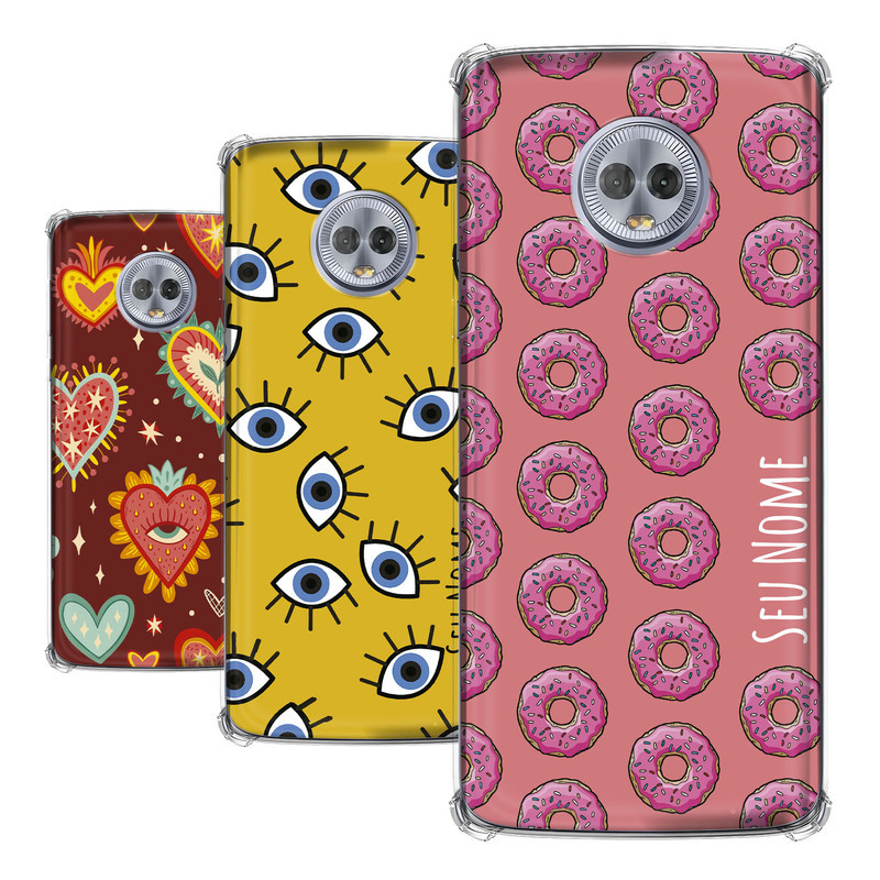 Capa para Motorola Moto G6 Plus Coleção Coleção Padrõess