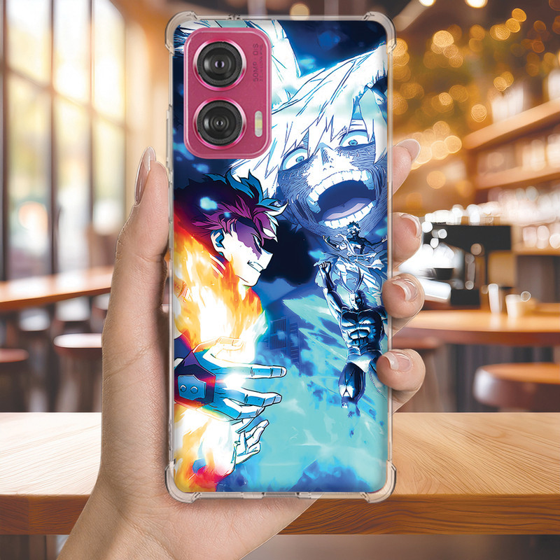 Capa Capinha MOTO G50 G42 G41 G35 G34 G32 G31 G24 G23 Anti-impacto Personalizada anime ACADEMIA hero (4075)