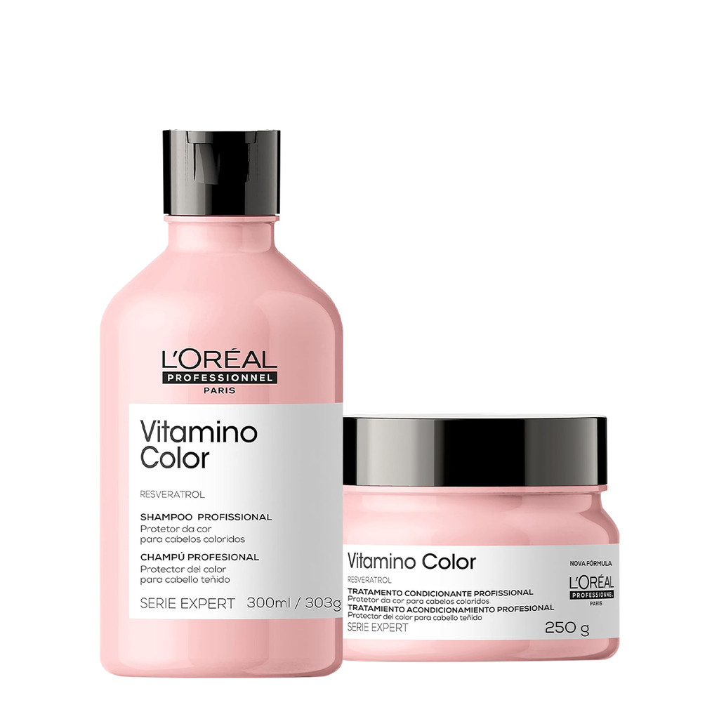 Kit L'Oréal Professionnel Vitamino Color Shampoo e Máscara P (2 Produtos)