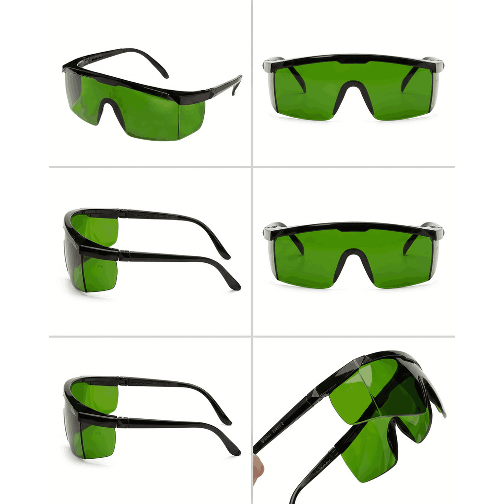 Kit 6 Óculos De Proteção Lazer Luz Pulsada Epi Verde Jaguar