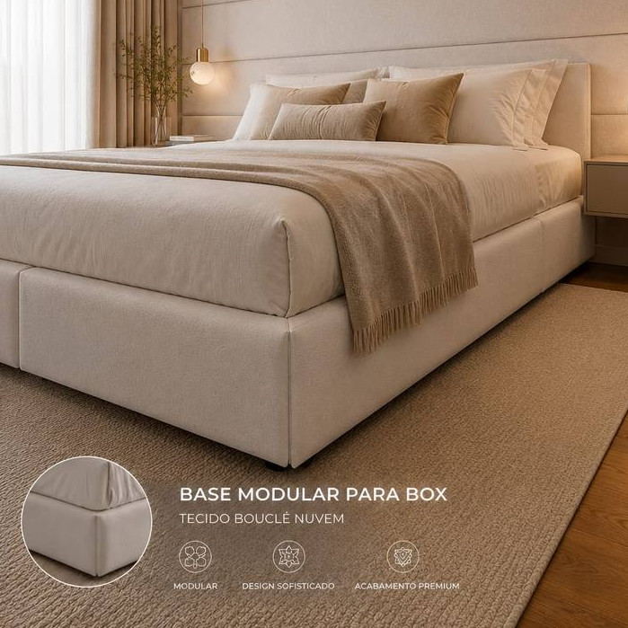 Placas para Base Box 4x2 | Acabamento de Luxo Base Box | Cama Gringa | Módulos para Base de Box