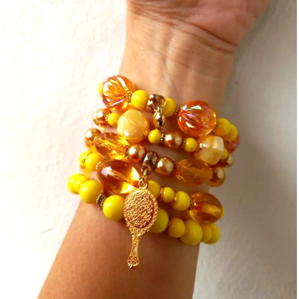 Pulseiras lindas Iemanja/Oxum/Iansa umbanda candomble axe
