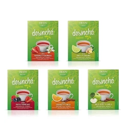 Kit 05 Desinchá 10 Sachês - Sabores Diversos