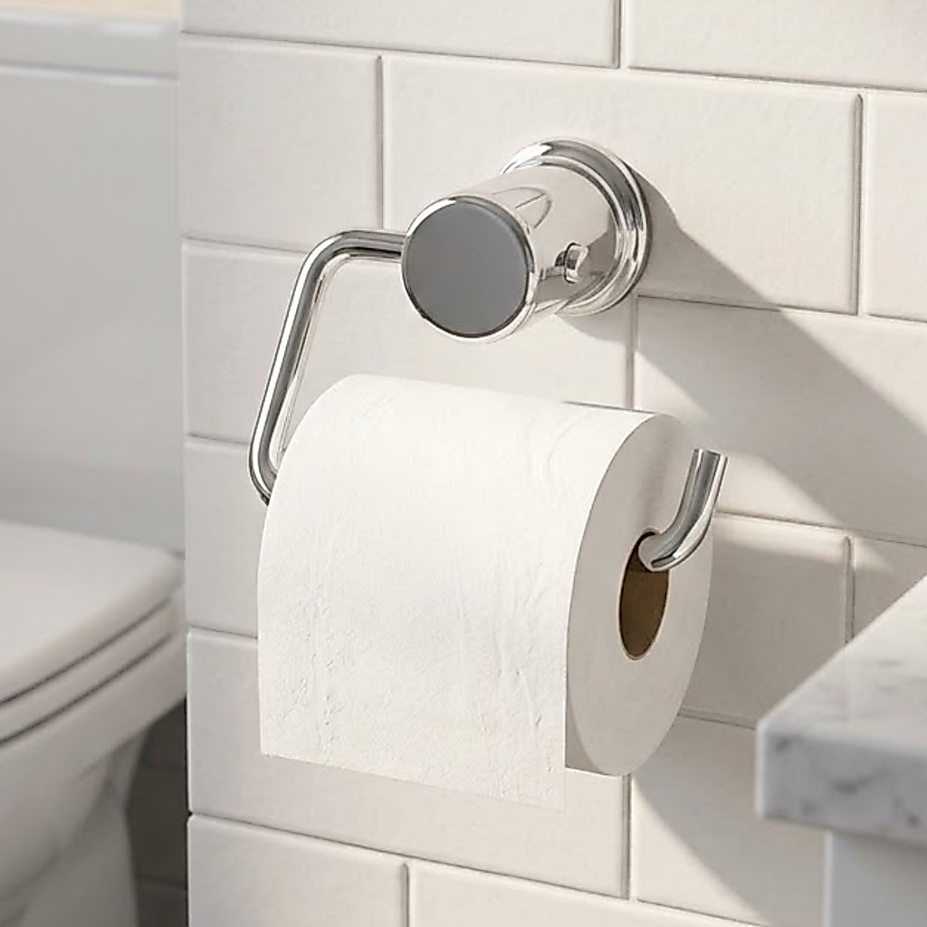 Papeleira Suporte Papel Higiênico Luxo Alumínio Premium Não Enferruja Banheiro Resistente Maresia