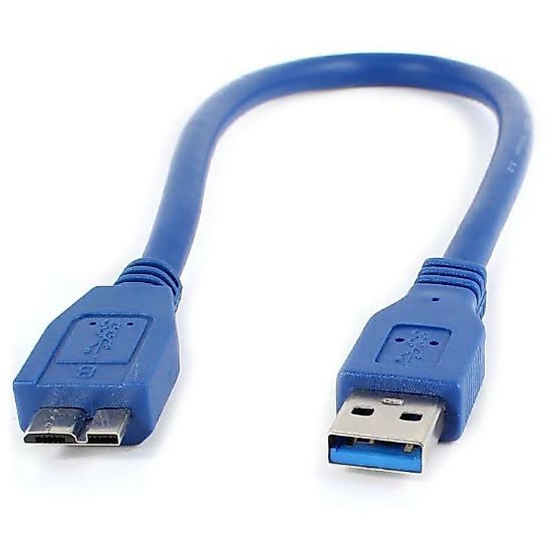 Cabo USB 3.0 Macho x Micro B HD Externo 30cm