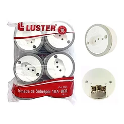 KIT 4 TOMADAS DE SOBREPOR 10A/20A [LTR]