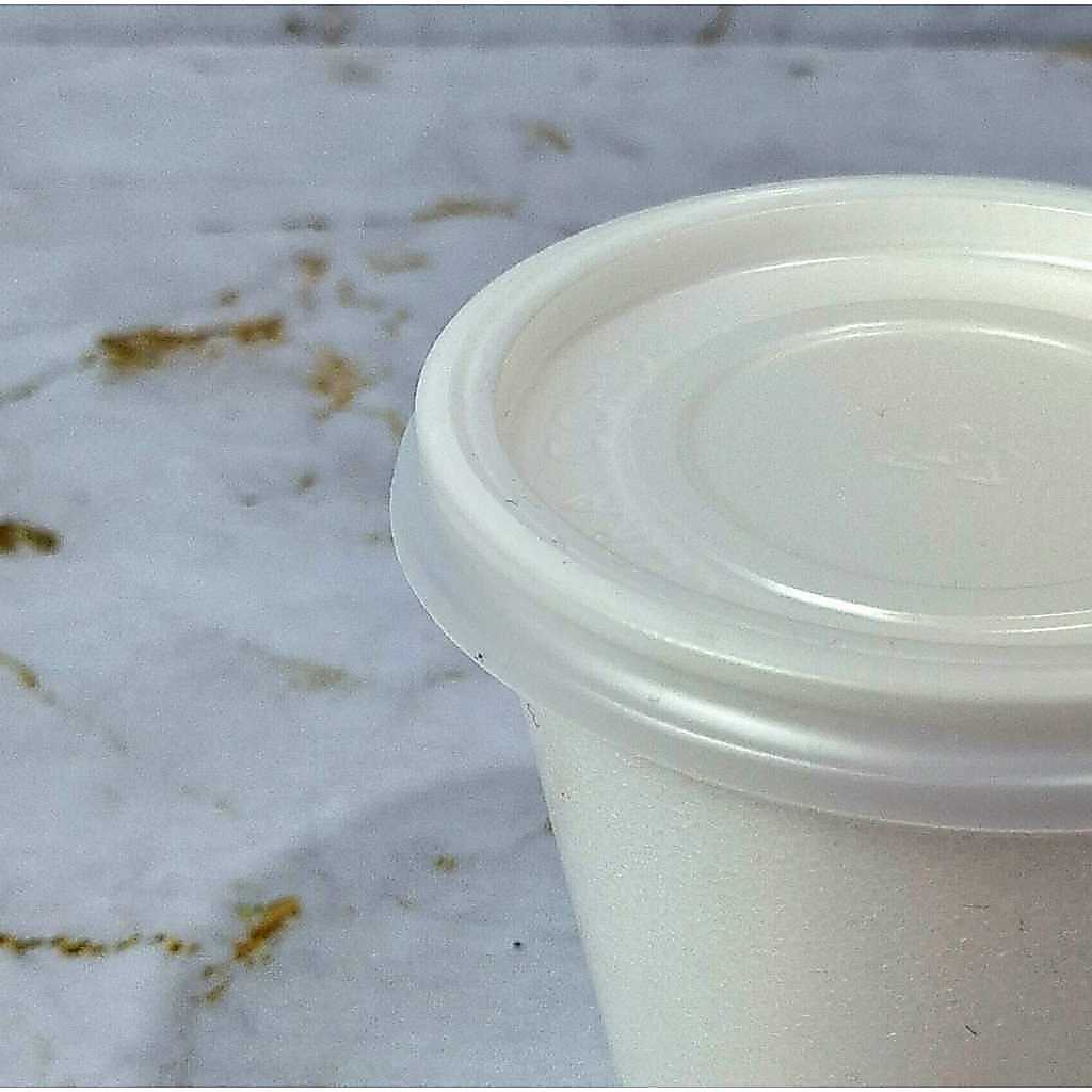 Copo 120ml Térmico de Isopor Com ou Sem Tampa Plástica para Delivery