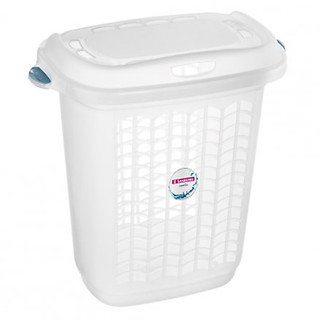 Cesto para Roupa Transparente 46,4 Litros Com Tampa Sanremo 265 SANREMO