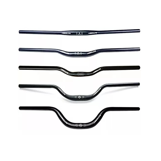 Guidão Alumínio Absolute 720mm 31.8mm Preto Reto Curvo Elevado Alto Mtb Bike Aro 29 - Várias Medidas