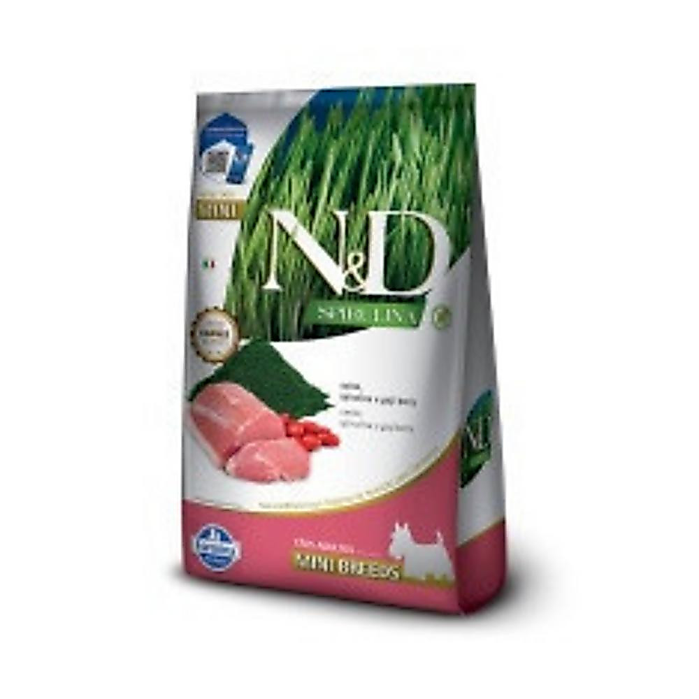 Cães Adultos de Raças Mini e Pequenas Sabor Suíno, Spirulina e Goji Berry 7Kg N&