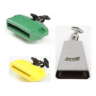 Kit Bloco Sonoro Grave E Agudo + Cowbell 6'' 5/8 Torelli