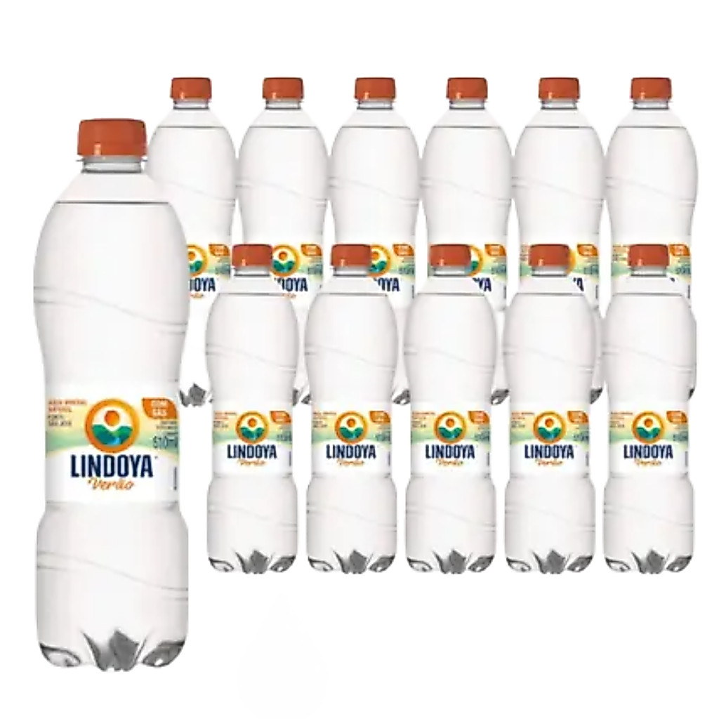 Água mineral C/gás Lindoya Verao 510ml fardo com 12 unidades