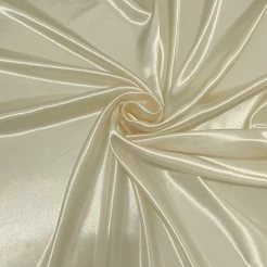 1m Tecido Cetim Off White Pérola 3m de largura Para Cortina Toalha de Mesa