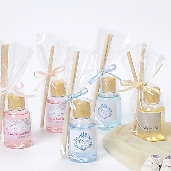 Kit 30 Lembrancinhas Maternidade Mini Difusor Personalizado Batizado Aniversario