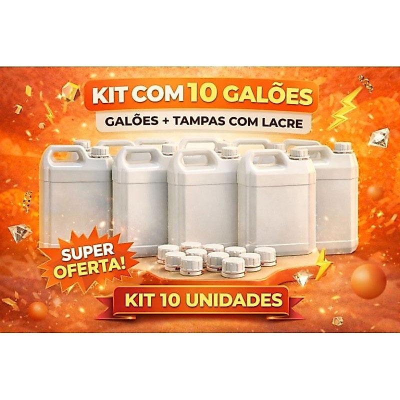 Galão bombona 5 litros ( 10 unidades)5