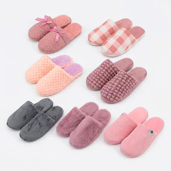 Pantufa Feminina Adulto Estampada Chinelo Forrada Pelúcia Antiderrapante Quentinha Confortável