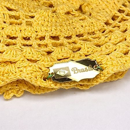 Kit 10 Tags Brasil em Acrílico Espelhado Dourado – Sofisticação e Destaque