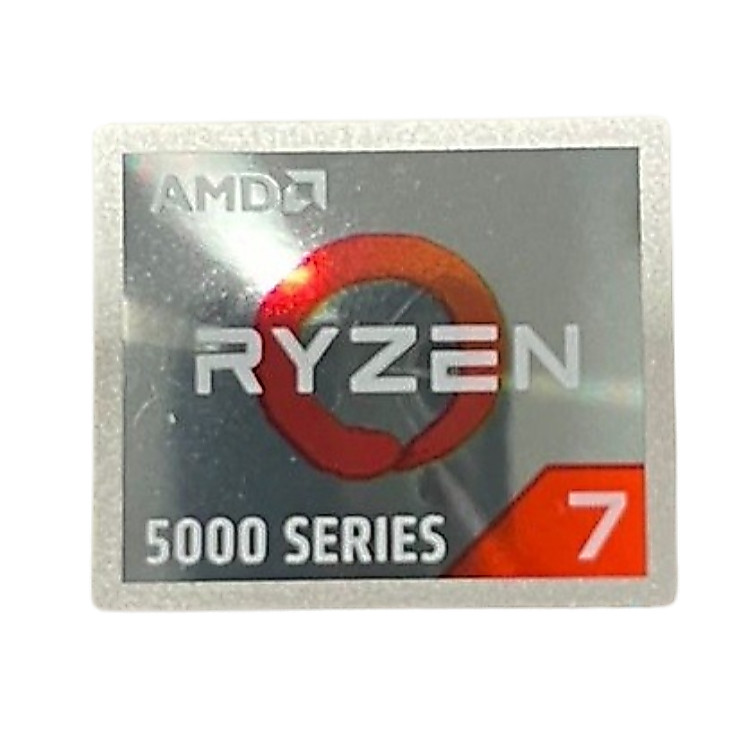 Selo Etiqueta Autocolante AMD Ryzen 7 5000 SERIES