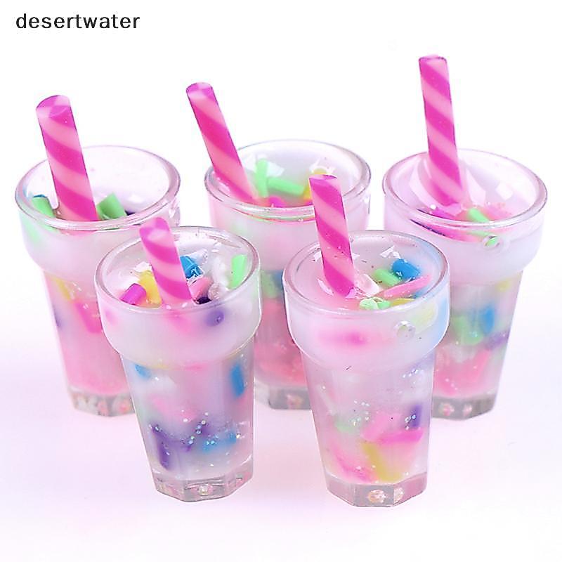 Dwbr 5 Peças 1 : 12 Casa De Bonecas Em Miniatura Creme Bebidas Garrafas Modelo Cozinha Comida QDD