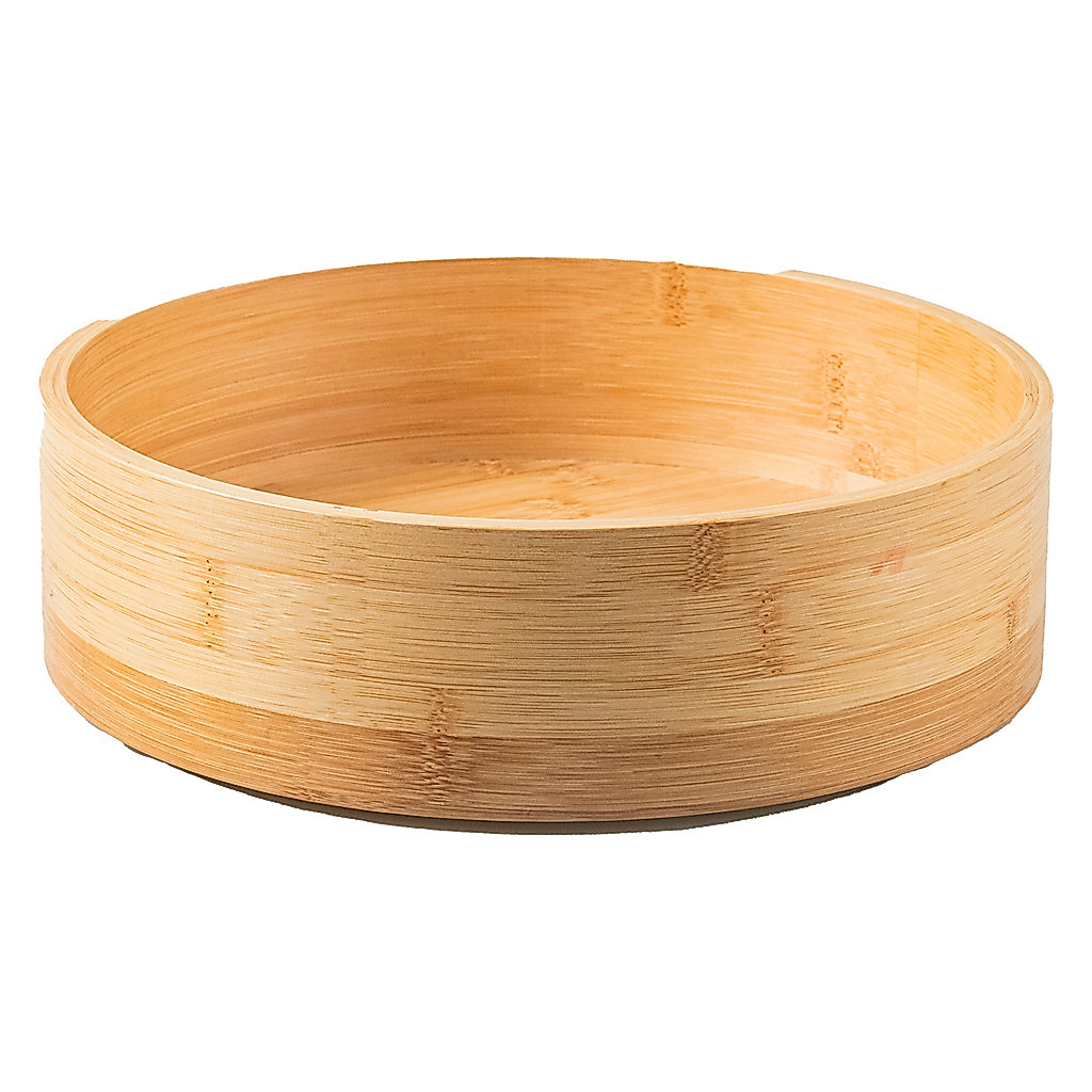 Organizador Giratório Multiuso Alto Keep Bambu Natural 360° Cozinha Despensa Banheiro Decoração Ou