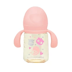 COPO PPSU DE TRANSIÇÃO COM BICO E CANUDO EM SILICONE 180 ML ROSA