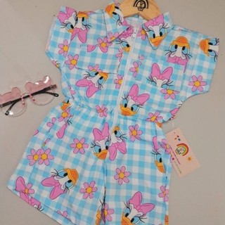 Macacão Infantil Para Meninas Margarida Pata Disney