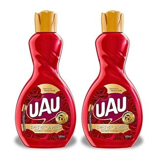 Kit 2un Limpador Perfumado 500ml Uau Flores Vermelhas Pronta Entrega
