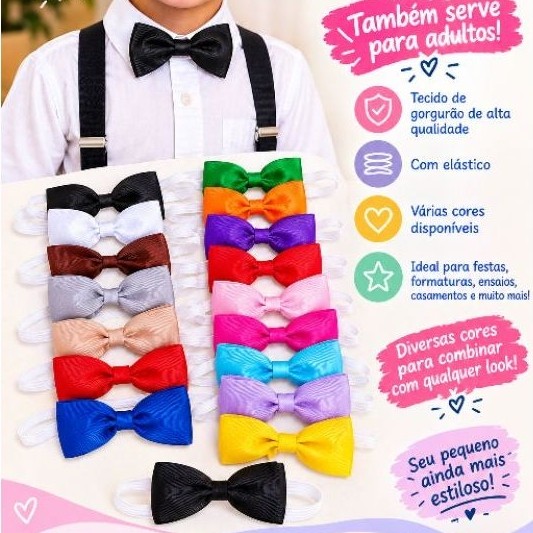 Gravata Borboleta Infantil Adulto Social Casamentos Aniversários Festas Batizados Ensaios fotográficos