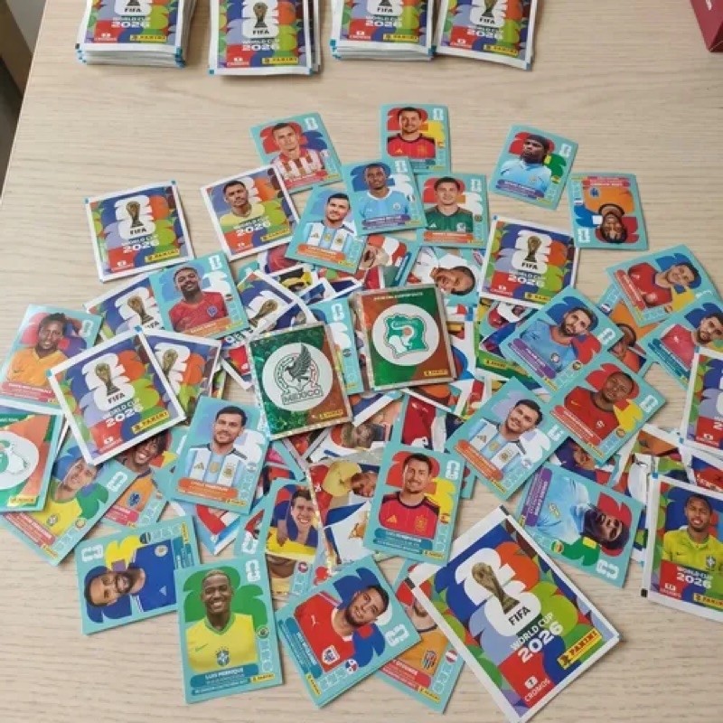 Kit 50 figurinhas ALEATORIAS copa ORIGINAIS sem repetições