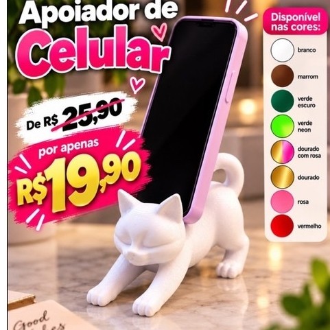 apoiador de celular de gatinho