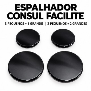 Espalhadores 4 unidades Tampinhas Queimador Fogão Brastemp Clean Consul Facilite