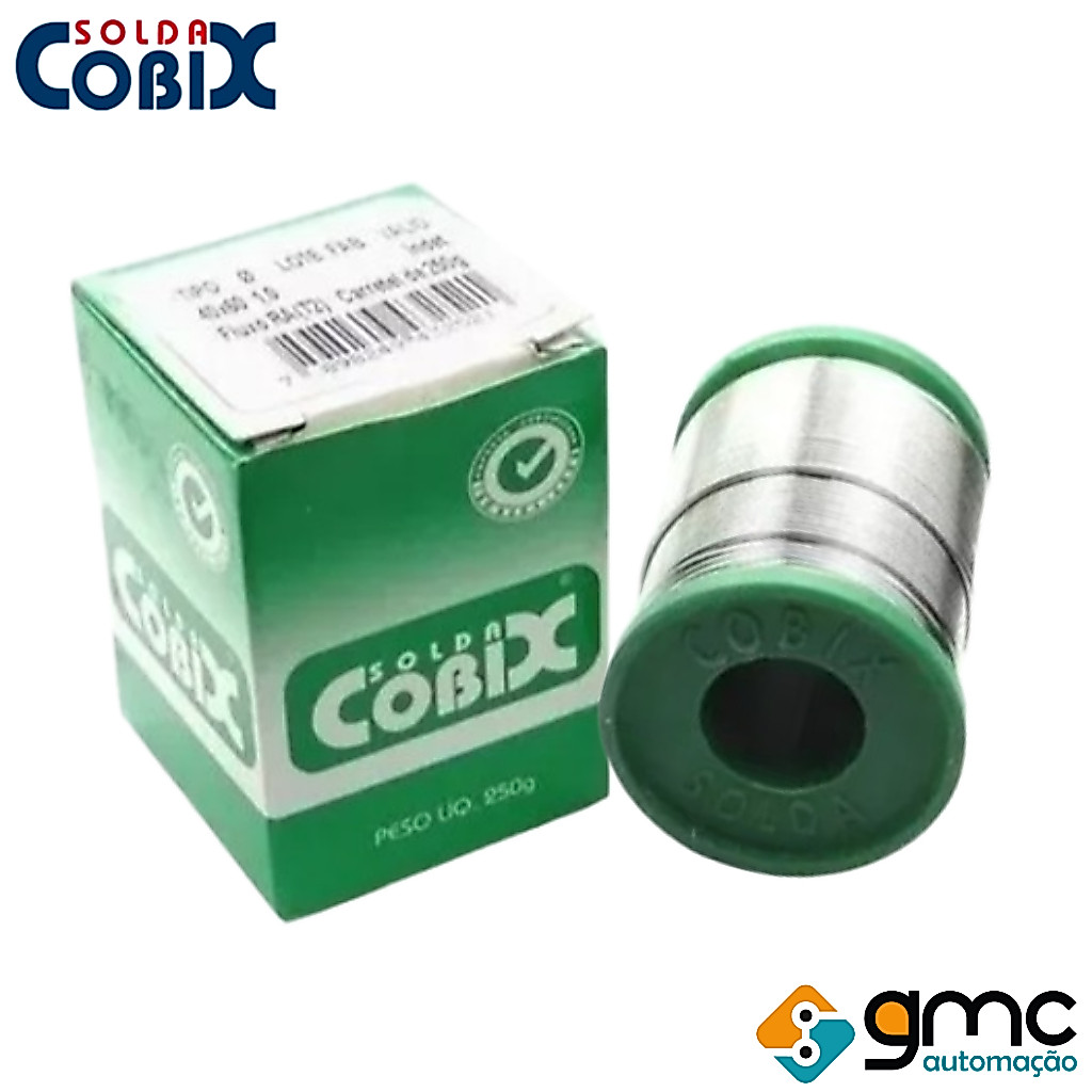 Fio Solda Estanho Fluxo 40x60 1.5mm 250g (258) - Cobix