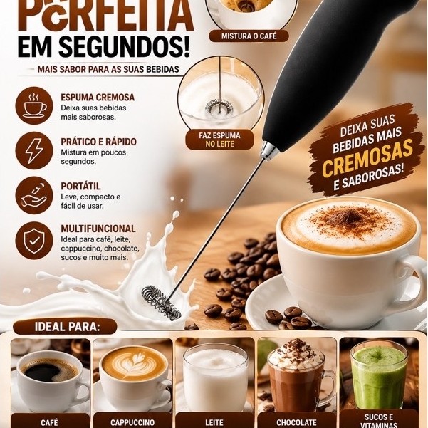 Mixer Elétrico Inox Misturador Shake Bebidas